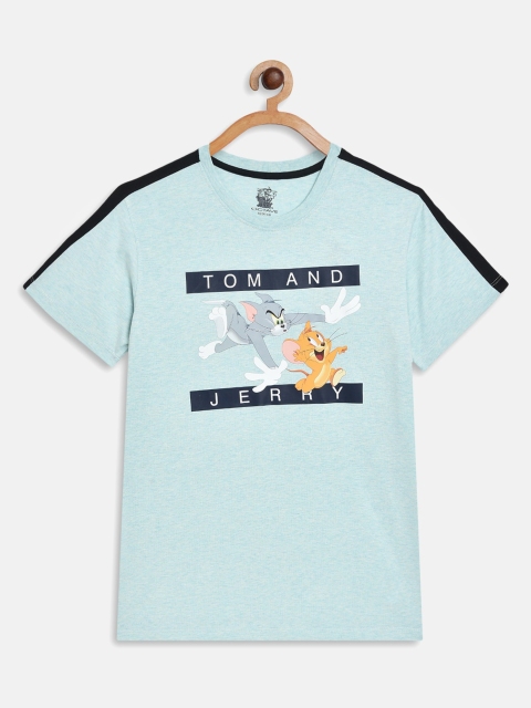 

Octave Boys Blue Printed Applique T-shirt