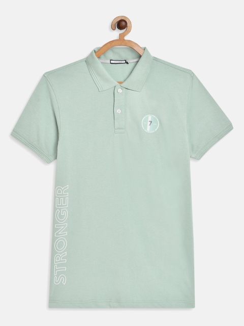 

Octave Boys Green Polo Collar T-shirt