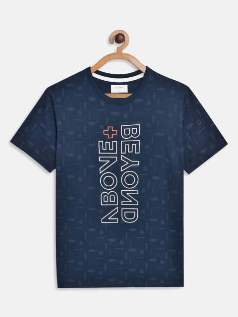 

Octave Boys Blue Typography Printed T-shirt