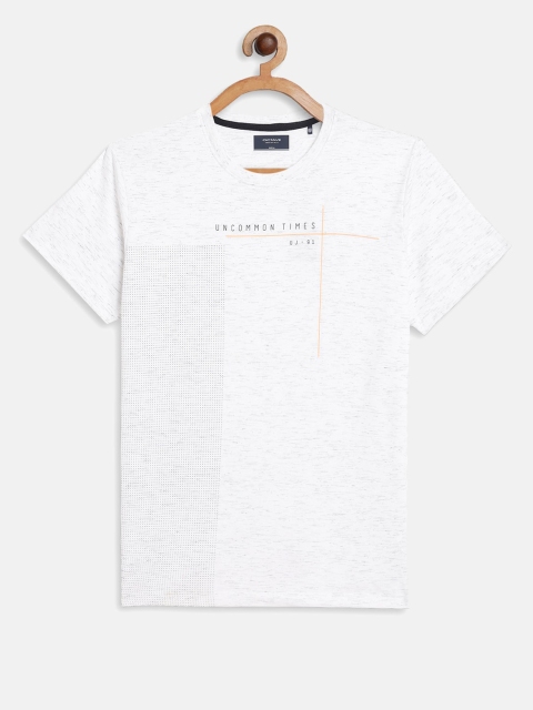 

Octave Boys White Typography Printed T-shirt
