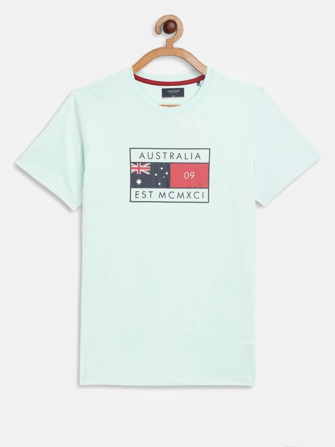 

Octave Boys Green Typography Printed T-shirt