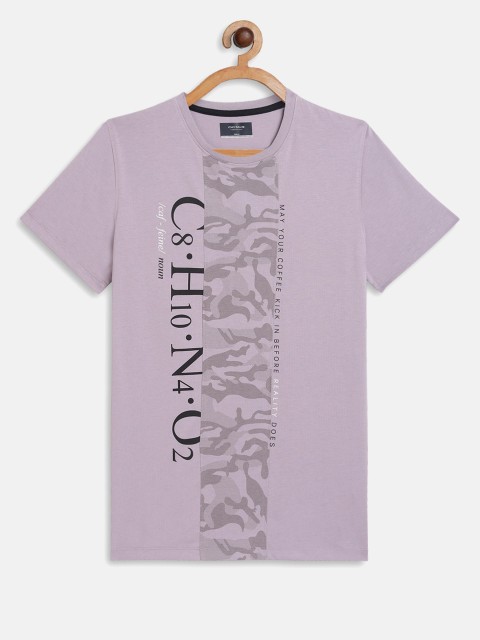 

Octave Boys Purple Printed T-shirt