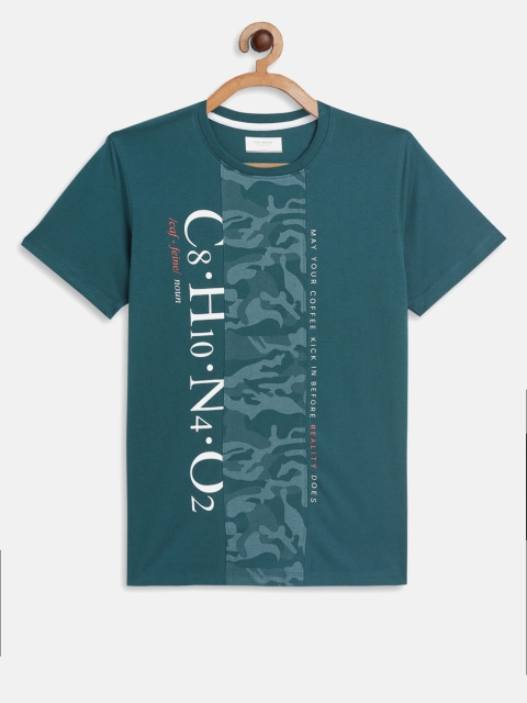 

Octave Boys Green Typography Printed T-shirt