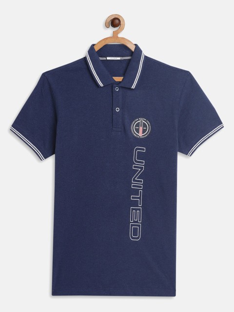 

Octave Boys Blue Polo Collar T-shirt
