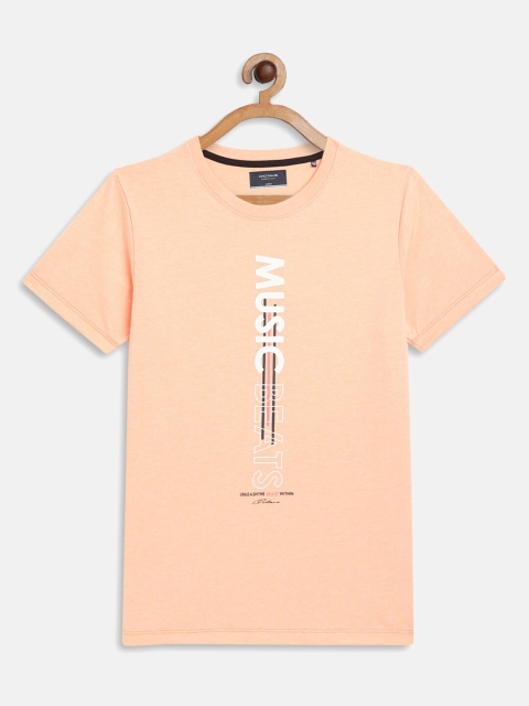 

Octave Boys Orange Typography Printed T-shirt