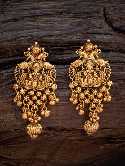 

Kushal's Fashion Jewellery Gold-Toned Classic Studs Earrings