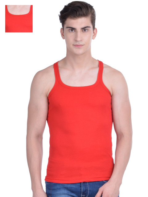 

Dollar Bigboss Pack of 2 Red Innerwear Vests MDBB-01