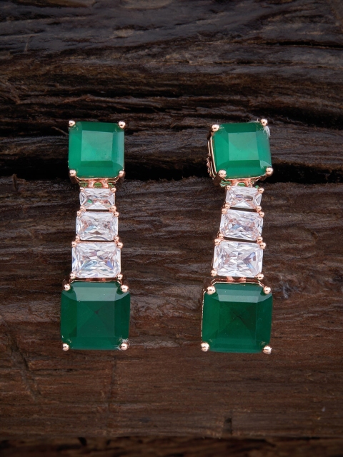 

Kushal's Fashion Jewellery Green Contemporary Drop Earrings