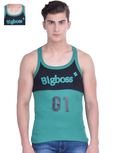 

Dollar Bigboss Pack of 2 Green Innerwear Vests MDBB-17