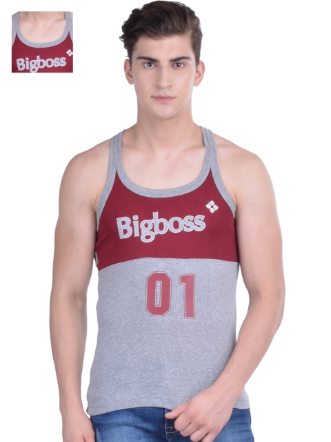 

Dollar Bigboss Pack of 2 Grey Melange Innerwear Vests MDBB-17