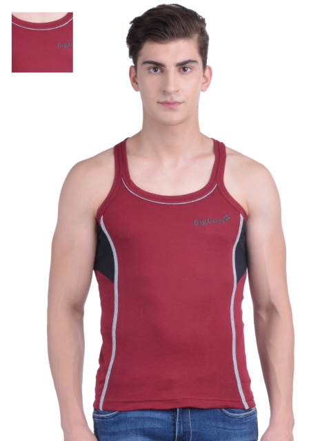 

Dollar Bigboss Maroon Pack of 2 Innerwear Vests