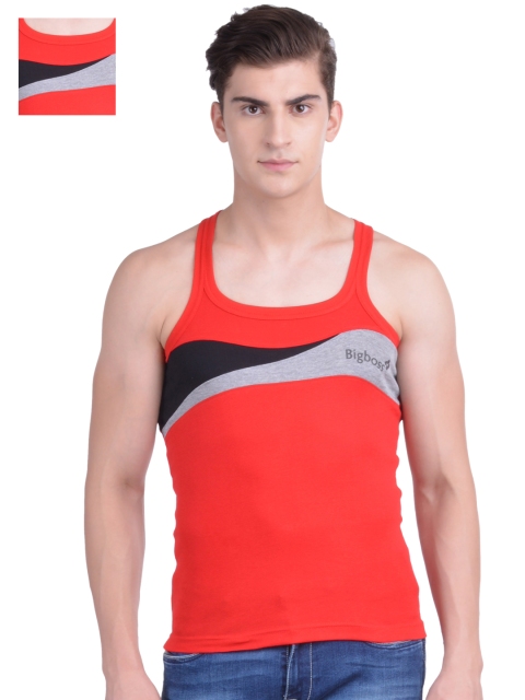 

Dollar Bigboss Red Pack of 2 Innerwear Vests