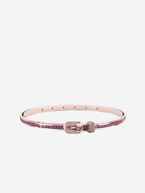 

BuckleUp Women Pink Printed Belt