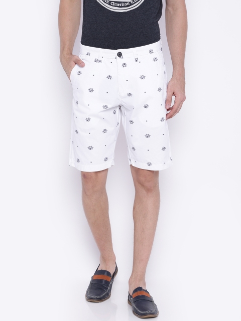 

U.S. Polo Assn. Men White Printed Regular Fit Shorts