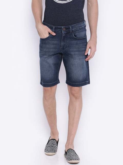 

U.S. Polo Assn. Denim Co. Men Blue Comfort Slim Fit Denim Shorts