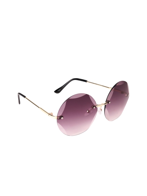 

Floyd Unisex Grey Lens & Gold-Toned Round Sunglasses with UV Protected Lens