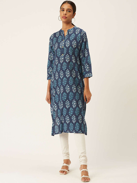 

ZOLA Blue Paisley Printed Kurta