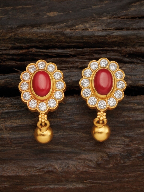 

Kushal's Fashion Jewellery Coral 92.5 Sterling Silver Floral Studs Earrings