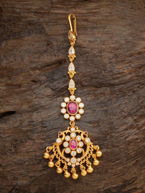 

Kushal's Fashion Jewellery Women Red & Gold-Toned Embellished Hair Accessory Set of