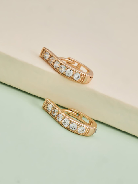 

Kushal's Fashion Jewellery White Circular Studs Earrings