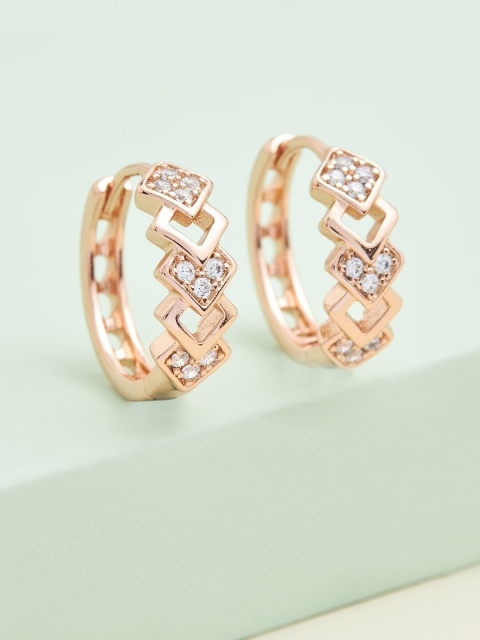

Kushal's Fashion Jewellery White Circular Studs Earrings