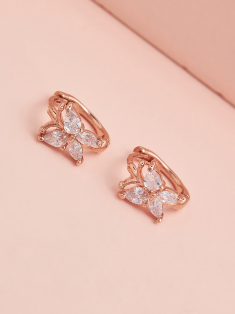 

Kushal's Fashion Jewellery White Floral Studs Earrings