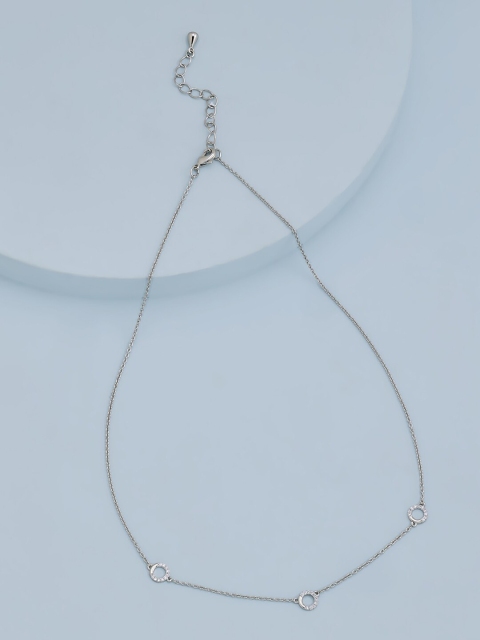 

Kushal's Fashion Jewellery White Rose Gold-Plated Chain