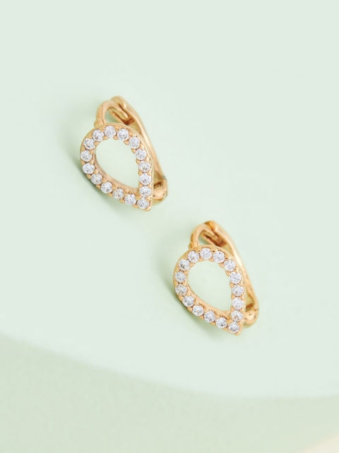 

Kushal's Fashion Jewellery White Cubic Zirconia Studs Earrings