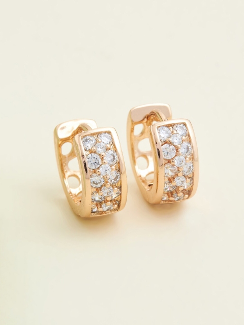 

Kushal's Fashion Jewellery Gold-Toned Circular Hoop Earrings