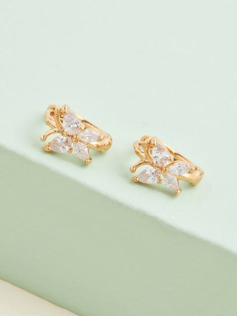 

Kushal's Fashion Jewellery White Floral Studs Earrings