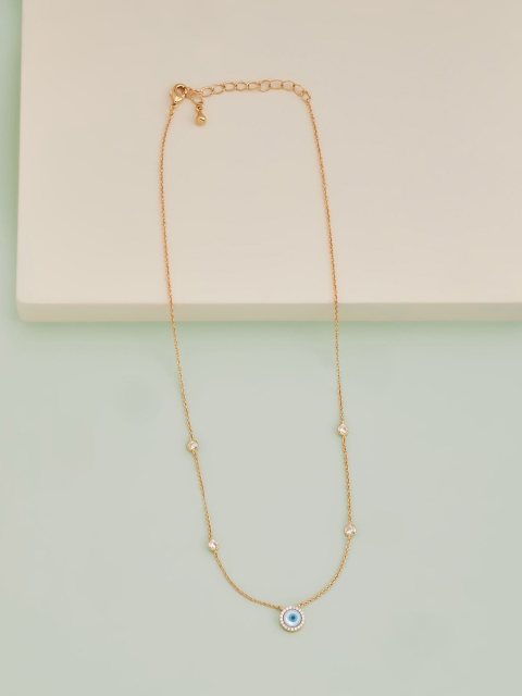 

Kushal's Fashion Jewellery Rose Gold & White Rose Gold-Plated Chain