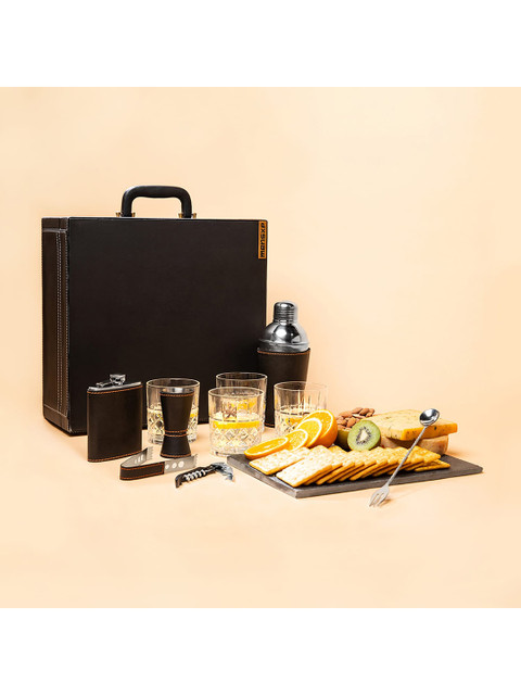 

MensXP Set Of 6 Black Solid Bar Box