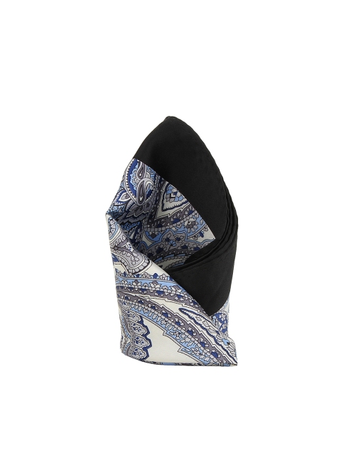 

Alvaro Castagnino White & Blue Paisley Print Pocket Square