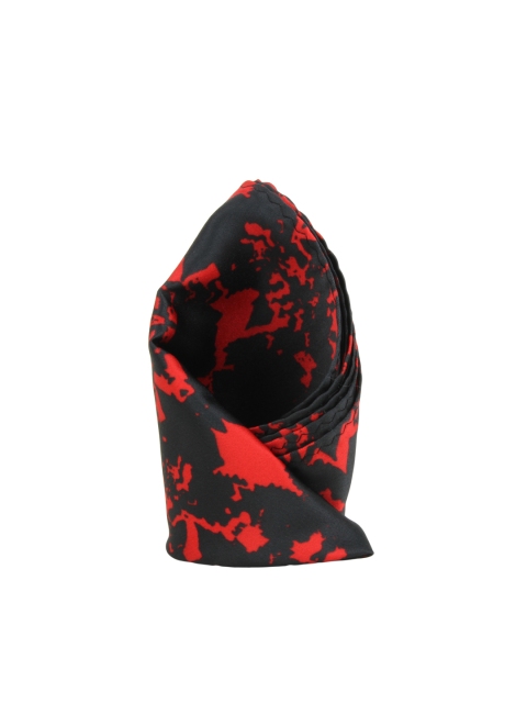 

Alvaro Castagnino Black & Red Printed Pocket Square