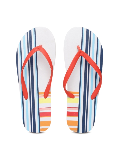 

Vero Moda Women Red & White Striped Flip-Flops