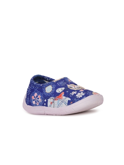 

Bubblegummers Girls Blue Printed Slip-On Sneakers