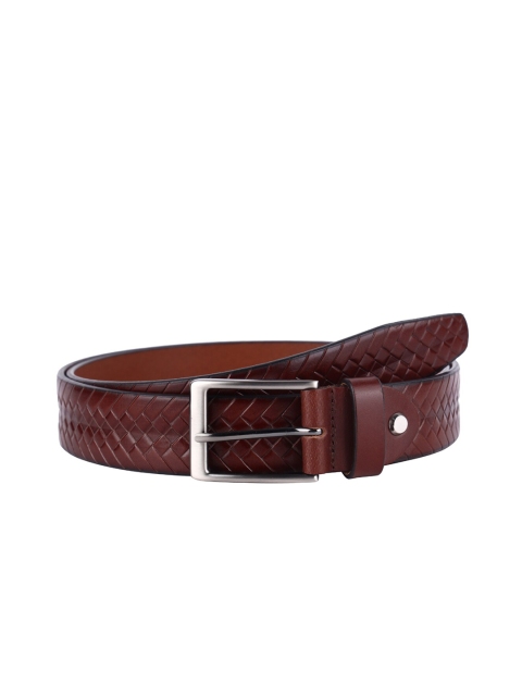 

HAMMONDS FLYCATCHER Men Brown Textured Leather Formal Belt