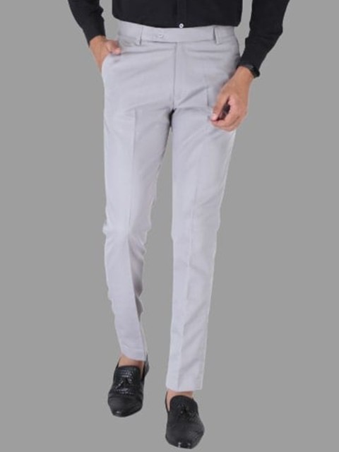 

Srey trends Men Blue Smart Slim Fit High-Rise Trousers