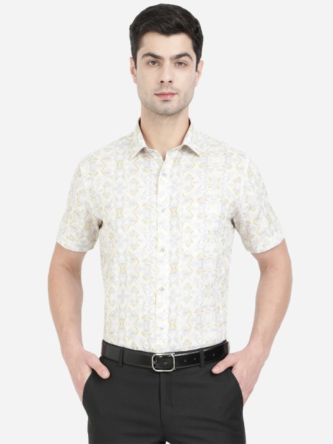 

JB STUDIO Men Grey Slim Fit Printed Formal Shirt
