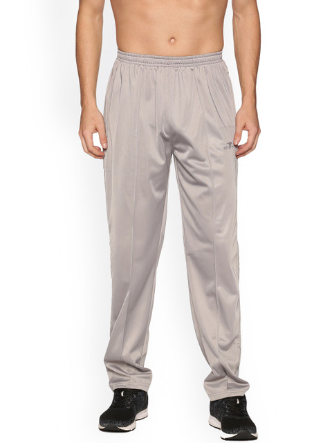 

HPS Sports Men Silver-Coloured Solid Track Pants