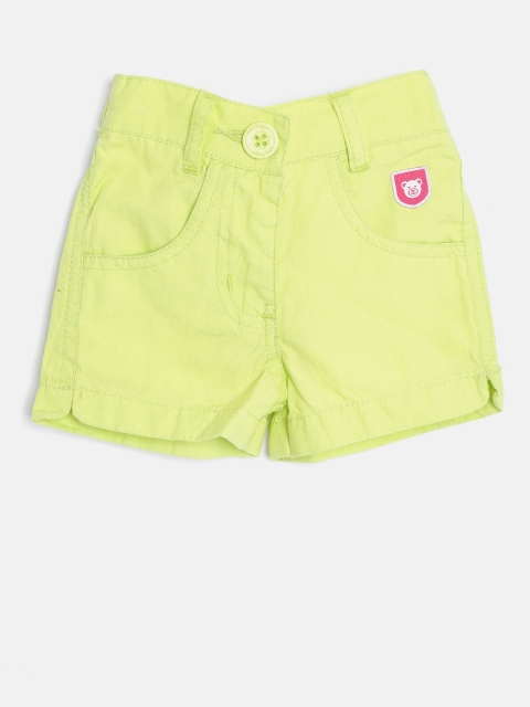 

Baby League Girls Lime Green Shorts