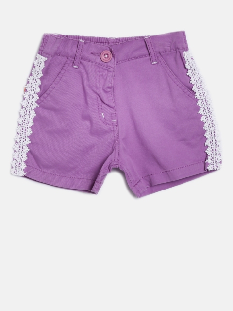 

Baby League Girls Purple Shorts