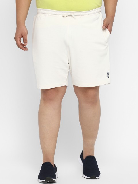 

Yuuki Men Plus Size White Training or Gym Shorts