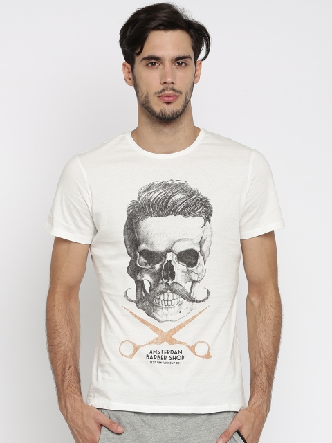 

ALCOTT White Printed T-shirt