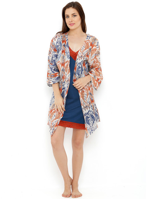 

Heart 2 Heart Blue Nightdress with Robe LRS95BATIQ
