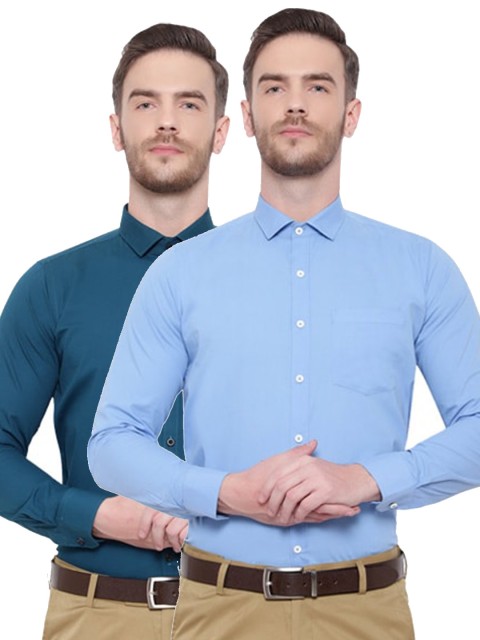 

Srey trends Men Blue Comfort Formal Shirt