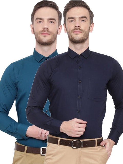 

Srey trends Men Blue Comfort Formal Shirt