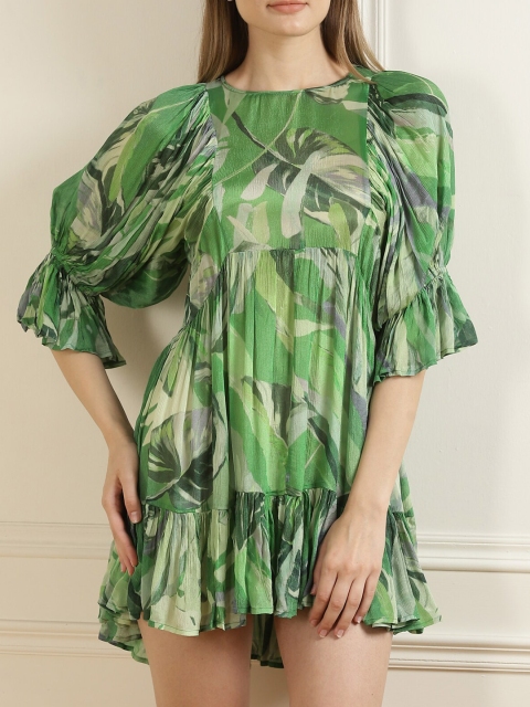 

Ted Baker Green Tropical A-Line Dress