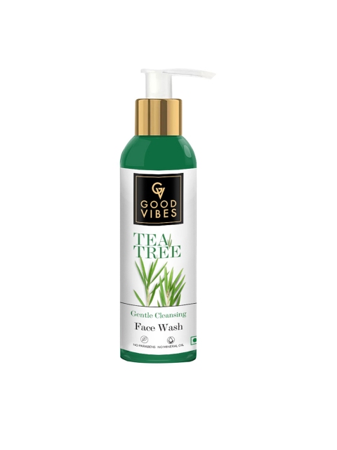 

Good Vibes Tea Tree Gentle Cleansing Face Wash for Acne Control - 200ml, Green