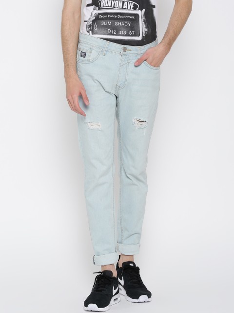 

ALCOTT Men Blue Mid-Rise Distressed Jeans